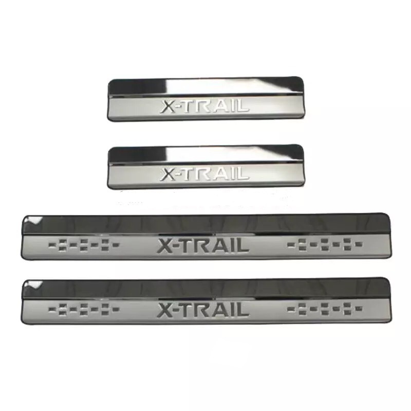 Накладки на пороги X-Trail металл