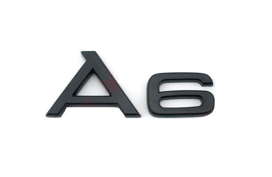 Эмблемa A6 для Audi black
